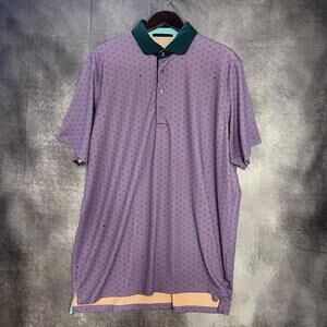 Greyson Golf Performance Fabric Spring Garden Pattern Polo‎ Golf Shirt Men's XL